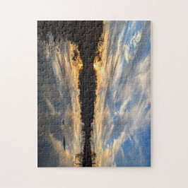 Fiery Fall Sunset Puzzle