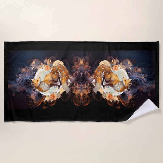 Fiery Fox Strandtuch (Vorderseite)
