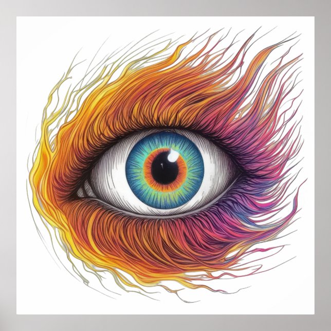 Fiery Gaze Poster (Vorne)