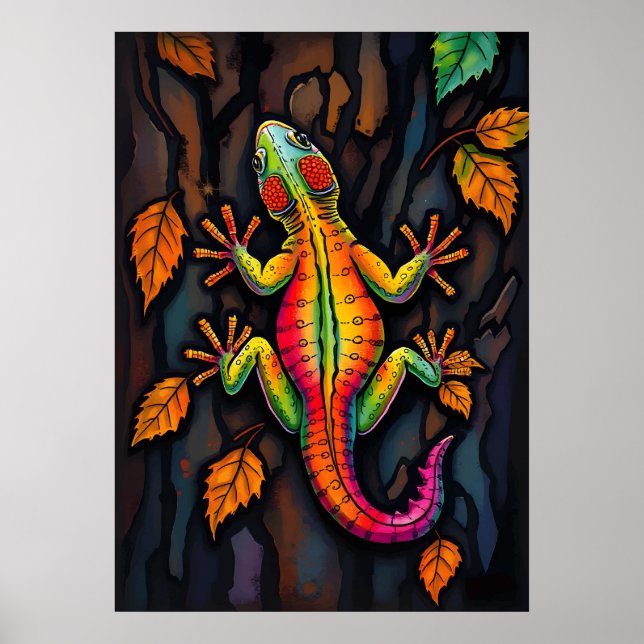 Fiery Gecko - Die Kunst des Crawlers Poster (Vorne)