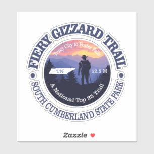Fiery Gizzard Trail (rd2) Aufkleber