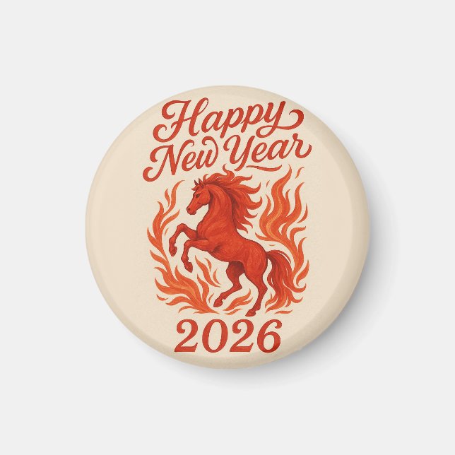 Fiery Horse 2026 Magnet (Vorne)