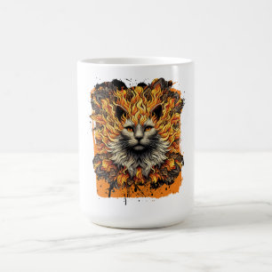 Fiery Inferno Cat Kaffeetasse