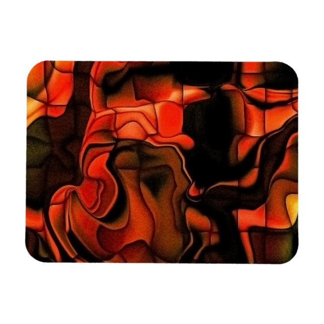 Fiery Jigsaw Magnet (Horizontal)