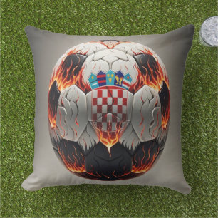 Fiery Kroan Soccer Ball Kissen