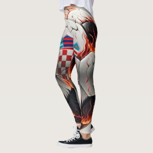 Fiery Kroan Soccer Ball Leggings