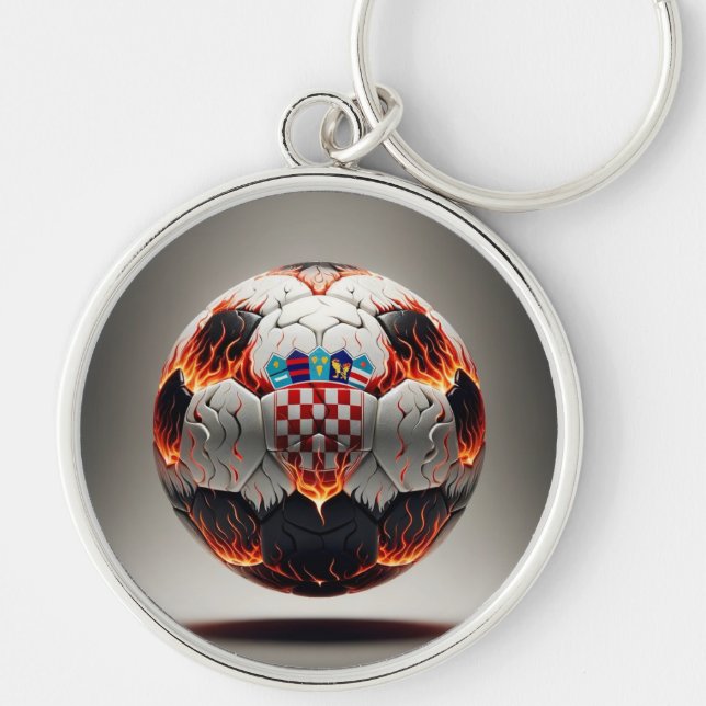 Fiery Kroan Soccer Ball Schlüsselanhänger (Vorne)
