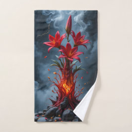 Fiery Lily Fantasy Handtuch