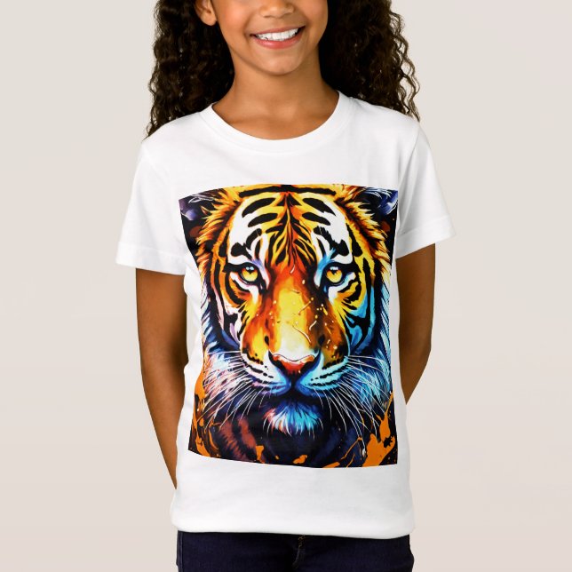 "Fiery Majesty - The Lion's Roar T - Shirt" T-Shirt (Vorderseite)