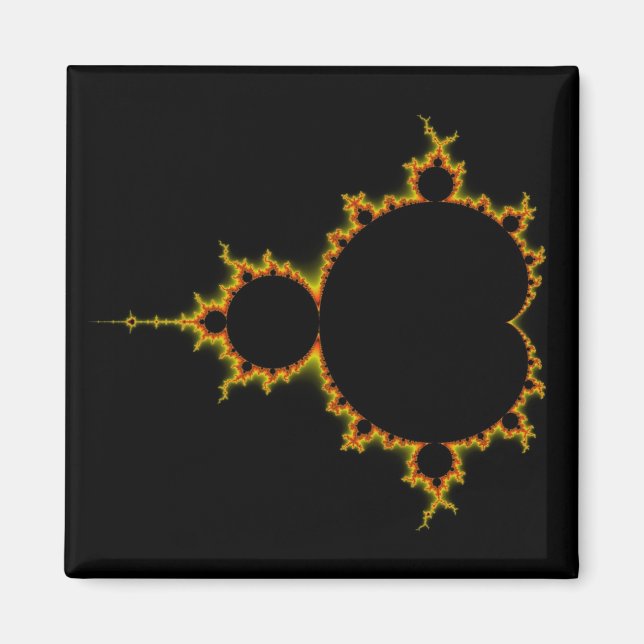 Fiery Mandelbrot Set Magnet (Vorne)