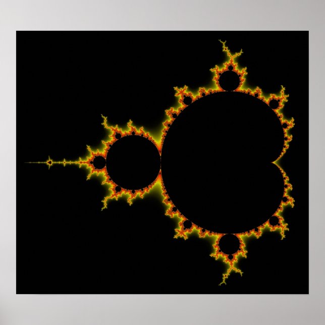 Fiery Mandelbrot Set Poster (Vorne)