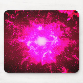  'Fiery Nebula' Sci-Fi Art Mousepad