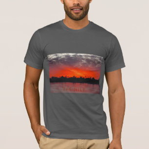Fiery Nile River Sunset T - Shirt