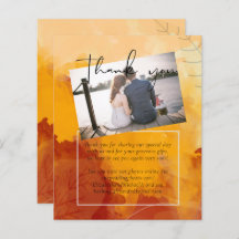 Fiery Orange Watercolor Abstrakt Sunset Wedding
