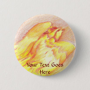 Fiery Phoenix Button