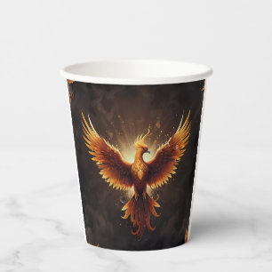 Fiery Phoenix Cushion Pappbecher