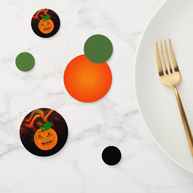 Fiery Pumpkin Design Konfetti (Gruppe)