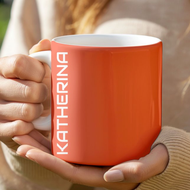 Fiery Red Solid Color | Klassisches Personalisiert Kaffeetasse (Von Creator hochgeladen)