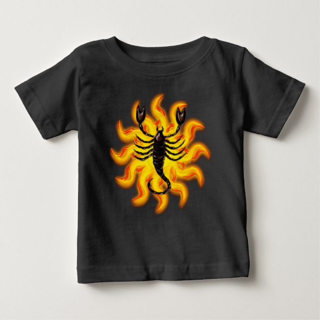 Fiery Scorpio Baby T-shirt (Vorderseite)