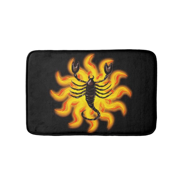 Fiery Scorpio Badematte (Vorderseite)