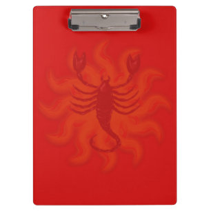 Fiery Scorpio Klemmbrett