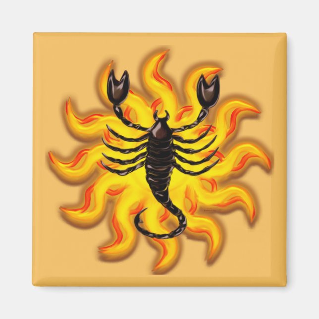 Fiery Scorpio Magnet (Vorne)