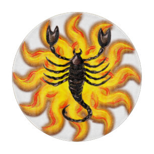 Fiery Scorpio Schneidebrett