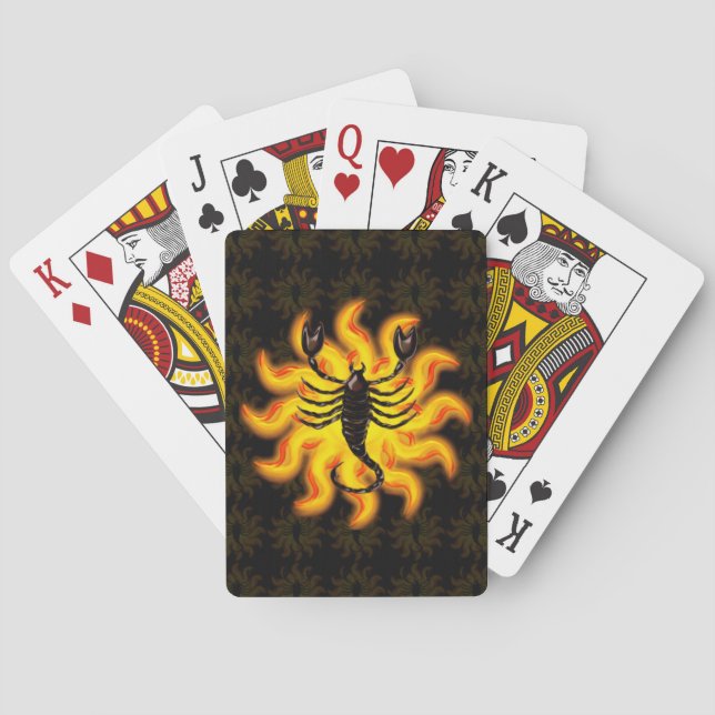 Fiery Scorpio Spielkarten (Rückseite)