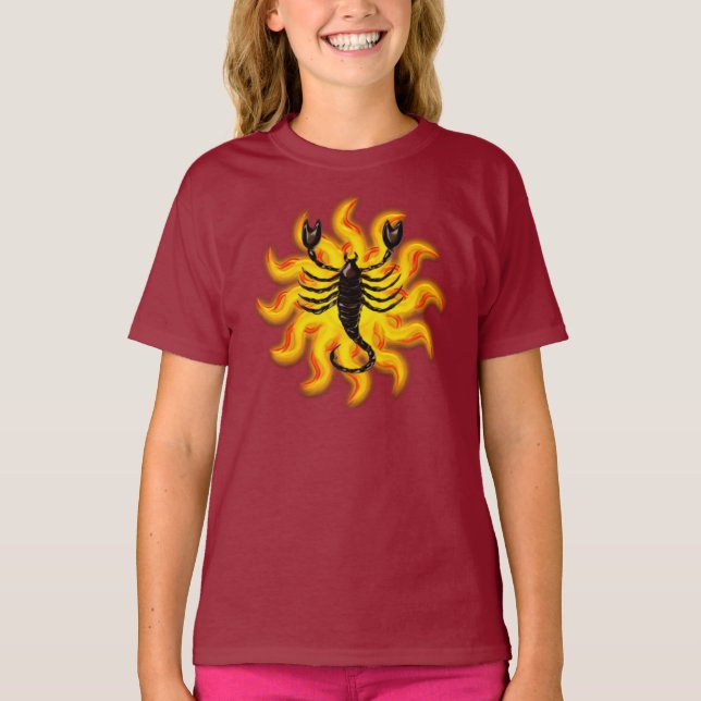 Fiery Scorpio T-Shirt (Vorderseite)