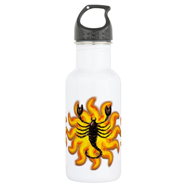 Fiery Scorpio Trinkflasche (Vorderseite)