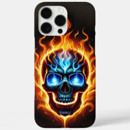 Fiery Skull iPhone 16 Pro Max Hülle