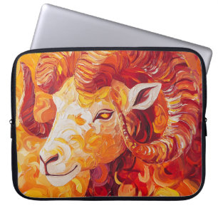Fiery Solar Capricorn Spirit Laptopschutzhülle