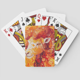Fiery Solar Capricorn Spirit Spielkarten