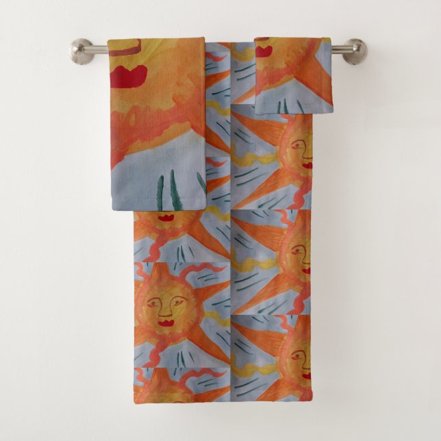 Fiery Sun Badhandtuch Set (Insitu)
