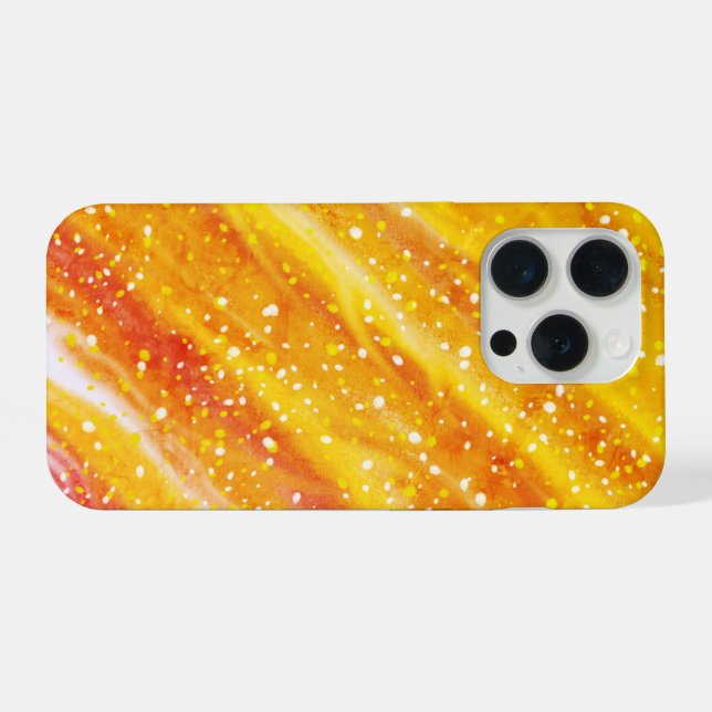 Fiery Sunset Abstrakt Phone Case iPhone Hülle (Rückseite (Horizontal))