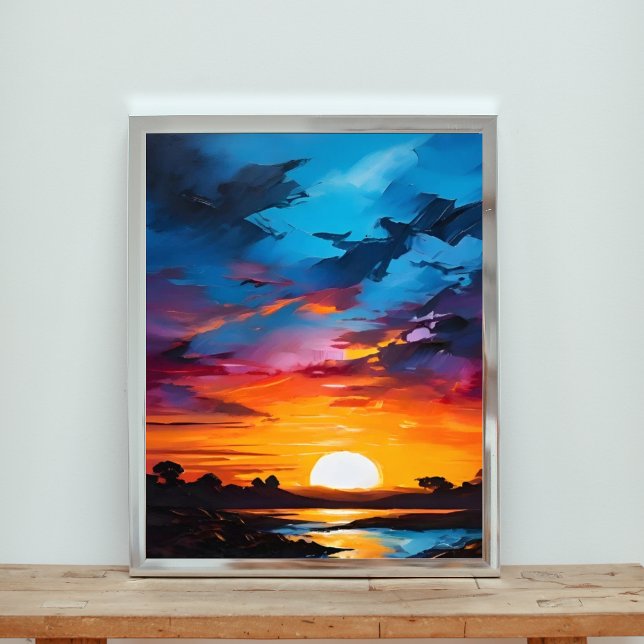 Fiery Sunset Canvas Print Fotodruck (Von Creator hochgeladen)
