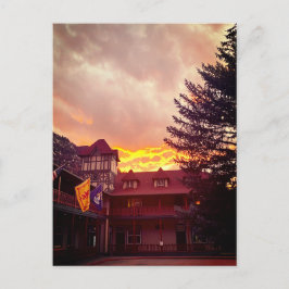 Fiery Sunset over Redstone Inn Postkarte
