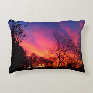 Fiery Sunset Pillow Zierkissen
