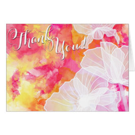 FIERY SUNSET WATERCOLOR HOLLYHOCK WEDD 2