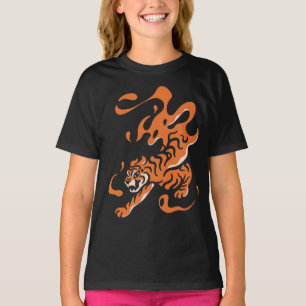 Fiery Tiger: Asiatisches kühnes Design T-Shirt