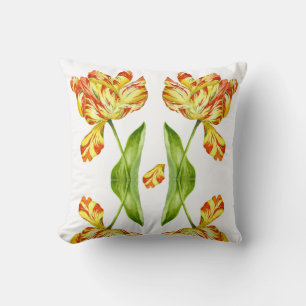 Fiery Tulip auf einem Throw Kissen (II)