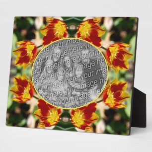 Fiery Tulip Blume kreieren Ihr eigenes Foto Fotoplatte