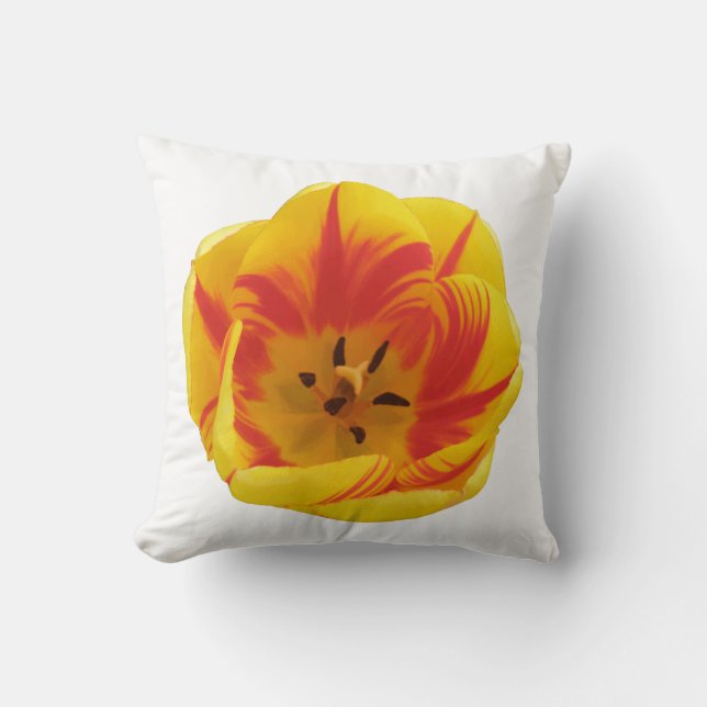Fiery Tulip Pillow Kissen (Vorderseite)