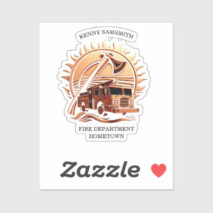 Fiery Valor verkörpert die heroische Gestaltung vo Aufkleber