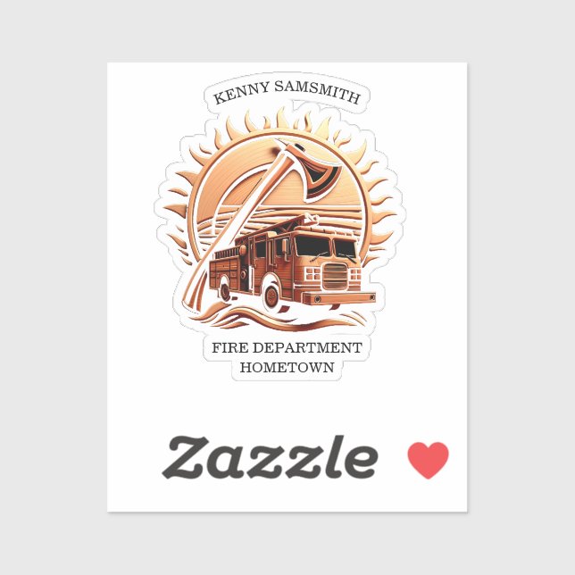 Fiery Valor verkörpert die heroische Gestaltung vo Aufkleber (Blatt)