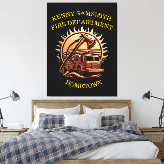 Fiery Valor verkörpert die heroische Gestaltung vo Leinwanddruck