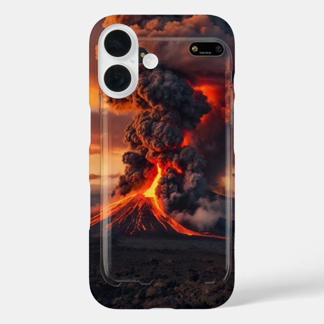 Fiery Volcano Horizon Case-Mate iPhone Hülle (Rückseite)