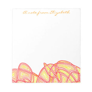 Fiery Waves Notizblock