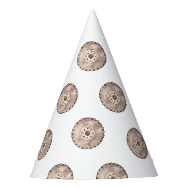 Fiery Wheels Monster Trucks Partyhütchen (Vorderseite)