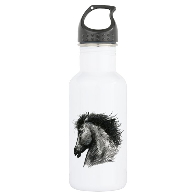 Fiery Wild Horse Trinkflasche (Vorderseite)